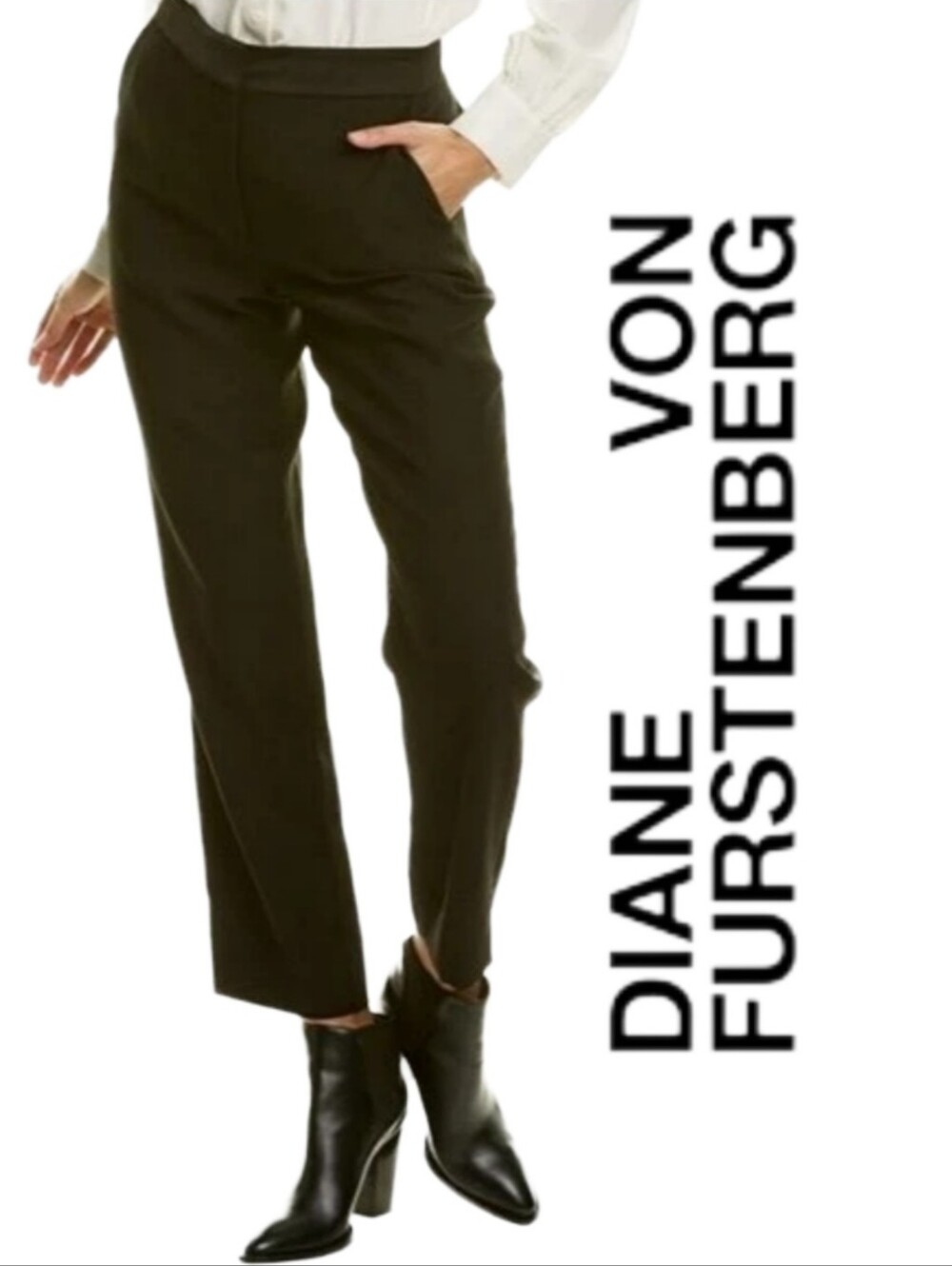 🆕️ Diane Von Furstenberg Soren Black Pants